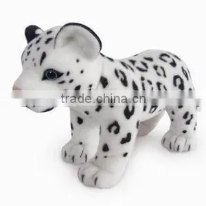 Factory Wholesale Realistic Plush Toys Standing Snow Leopard Stuffed Plush Jungle Animal Toy Super Soft Plush Snow Leopard thumbnail-1