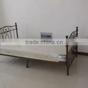 Fashion Twin Size Metal Bed, Bronze Golden thumbnail-1