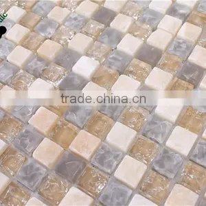 SMS04 Swimming Pool Mosaic China Jade Glass Mosaic Melt Mosaic Tile thumbnail-5