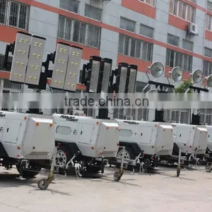 8~9m Diesel Mobile LED Construction Lighting Tower thumbnail-3
