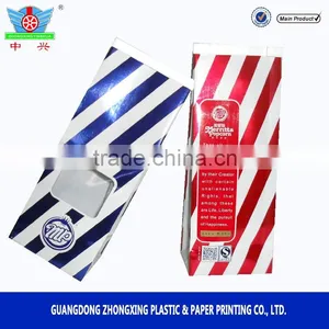 Block Bottom Plastic Microwaveable Popcorn Bags,paper Food Bag thumbnail-1