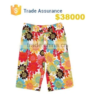 2015 New Fashion Children Kids Clothing Boys 100% Cotton Casual Sport Colorful Floral Printing Beach Shorts Half Pants Trousers thumbnail-1