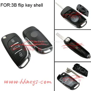 3 Button With Logo for Citroen Flip Key Cover 307 Blade thumbnail-5