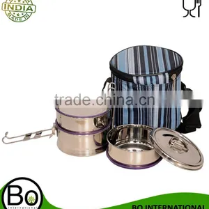 Stainless Steel 2 Or 3 Boxes Tiffin Sets thumbnail-2