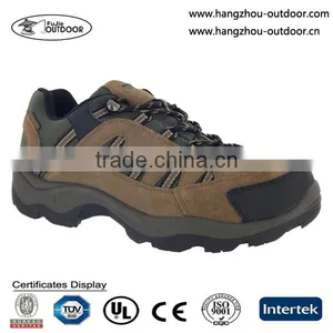 Low Cut Waterproof Suede Leather Hiking Shoes For Men thumbnail-1