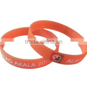 Wholesale Custom Logo Print Silicone Slap Bracelet thumbnail-1