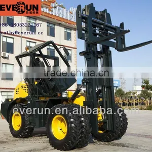 Everun 10T All Terrain Forklift / Articulated Four-Wheel Drive Forklift (ER10000) thumbnail-1