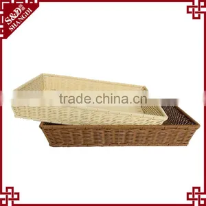 Plastic Rattan Woven Vegetable Storage Equipment for Food Display thumbnail-5