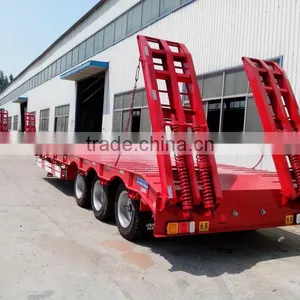 3 Axle Low Bed Semi Trailer Trailer Supplier thumbnail-1