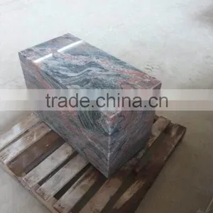 Chinese Juparana Multicolor Red Granite Outdoor Stone Chair thumbnail-6