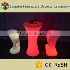 Square Led Table/illuminated Glowing Led Furniture/16 Color Change Led Bar Table thumbnail-5