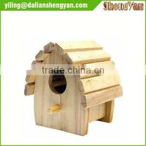 New Unfinished Decorated Wooden Bird House Wholesale thumbnail-1