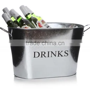 Beverage Oval Tub | Galvanized Beer Tub thumbnail-2