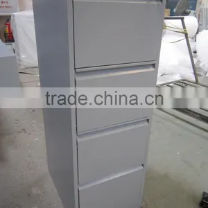 Steel Metal 4 Drawer Vertical Filing Cabinet File Box A4 Hanging Cabinet thumbnail-3