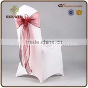 Latest Style Ruffled Organza Chair Sash thumbnail-6