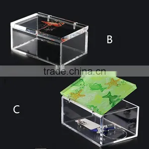 Wholesale Custom Luxury Transparent Acrylic Custom Jewelry Organizer Box thumbnail-5