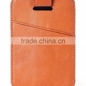 2017 RFID Blocking Premium Top Grain Leather Pull Tab Slim Card Holder Thin Minimalist Front Pocket Wallet With High Capacity thumbnail-4