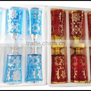African Style Golden Silver Colorful Glass Cup thumbnail-1
