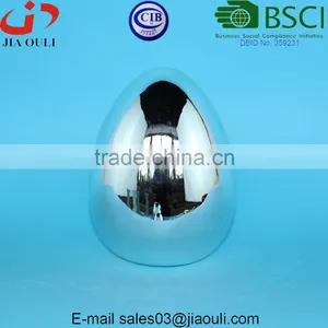 Easter Decoration Silver Ceramic Egg thumbnail-4
