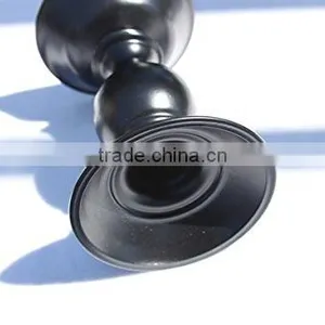 Black Metallic Candle Holder Candlestick thumbnail-5