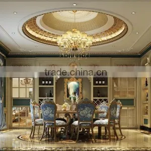 Elegant Romantic Interior Rendering Design of Classic European Dining Hall BF11-11263b thumbnail-1