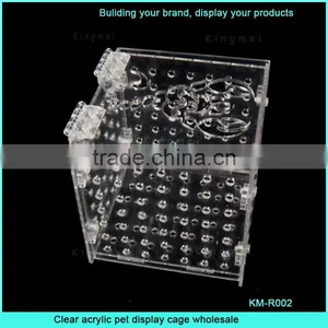 Clear Acrylic Pet Display Cage Wholesale thumbnail-1