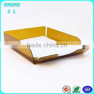 Black Acrylic Serving Tray ,Wave Shape Colored Storage Tray With Handle, Perspex Acrylic Decoration Tray thumbnail-5