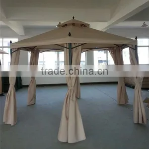 Outdoor Canvas Gazebo With Metal Roof thumbnail-1