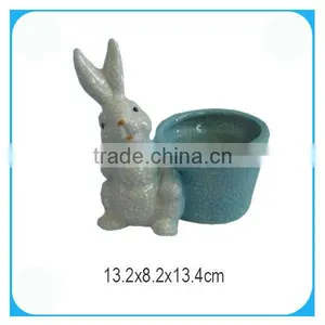 Ceramic Rabbit Flower Pot thumbnail-1
