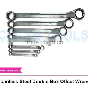 Best-selling Non-magnetic 304 Stainless Steel Double Ring Offset Wrench thumbnail-1