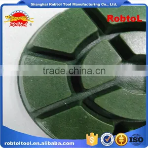 4" 50#diamond Floor Polishing Pads Hook and Loop Grinding Grinder Renew Renovation Marble Granite Concrete Terrazzo thumbnail-4