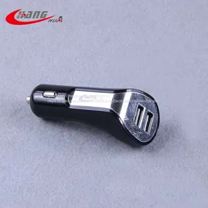 Black Color 5V2A Portable Dual Usb Car Battery Charger thumbnail-2
