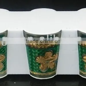 GH202 6pcs Glass Drinking Set With Bronzing Deco thumbnail-2