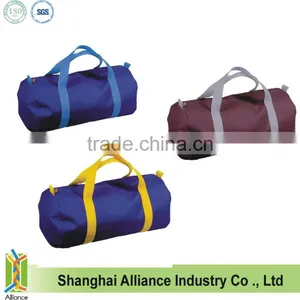 Nylon Duffel Gym Bag With Round Ends,Locking Toggle and Webbing Carry Strap thumbnail-1