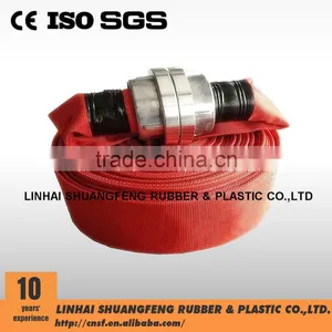 Red Color Fire Hose C/w With Aluminum Martial Couplings STORZ COUPLINGS thumbnail-1