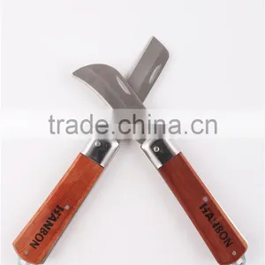 Professional Electrician Knife With Wooden Handle thumbnail-3