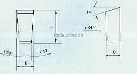 Cemented Carbide Tipped Welding Cutting Blade for Cutter--CPG(1305) thumbnail-1