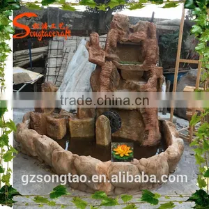 Hot Sale Artificial Rocky Waterfall Indoor Decoration Artificial Fountain Waterfall thumbnail-2
