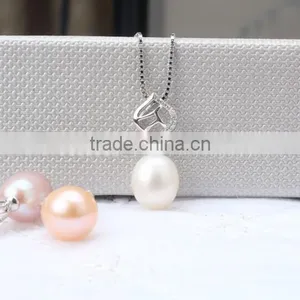 925 Silver Pearl Pendant and Earring thumbnail-1