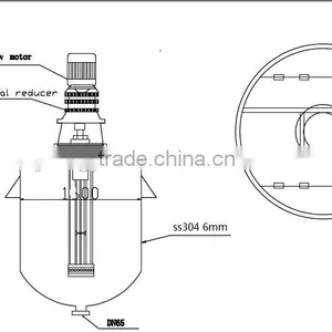 Stainless Steel Vertical Liquid Stirrer Mixer(50L-10000L) thumbnail-1