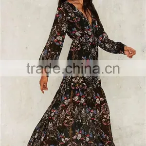 2017 Modern Fashion Printed Girls Dress Names With Pictures for Summer thumbnail-1