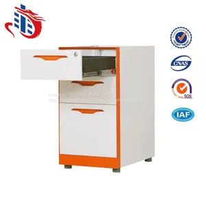 Modern Office 3 Drawer Design Metal Filing Cabinets thumbnail-3