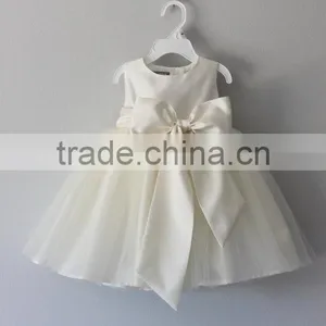 New Model Factory Wholesale Baby Clothes One Piece Summer Stain Cheap Children's Boutique Fashion Baby Girl White Dress thumbnail-2