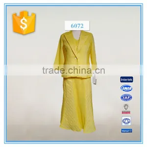 Ladies Ramie Linen 3 Pcs Skirt Business Suit Design thumbnail-1