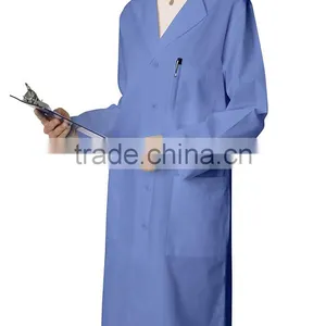 Customized Long Sleeve Medical Uniforms Three Pockets Unisex Medical Lab Coat thumbnail-1