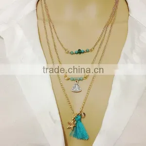 Zm35324a Fashion Jewelry 2017 Hot Sale Multi Layer Sweater Necklace thumbnail-3