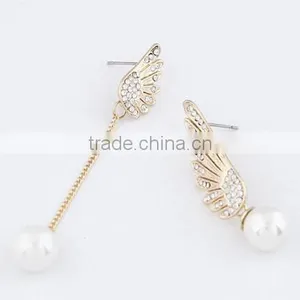 Zm33723a Fashion Jewelry 2017 Latest Unique Design Gold Plated Earrings thumbnail-3
