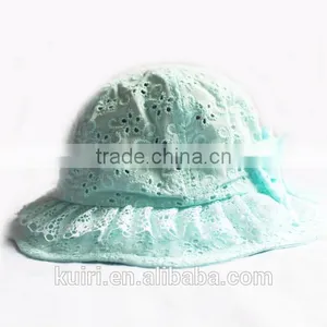 Baby Lace Little Girls Princess Lace Hollow Out Bowknot Kids Sunhat thumbnail-5