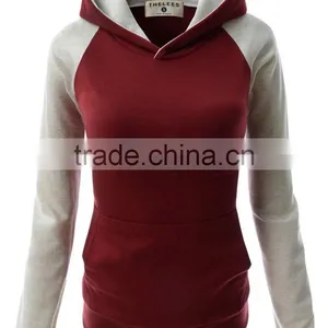 Wholesale Lady Varsity Hoodies/ Custom Woman Spring Hoody/bulk Blank Autumn Hoodies thumbnail-2