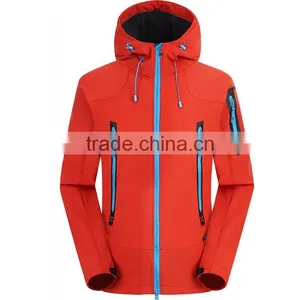 Instocked Colorful Softshell Jacket Colorful Zipper Hood Fleece Jacket Windproof Waterproof Customizable Logo thumbnail-1